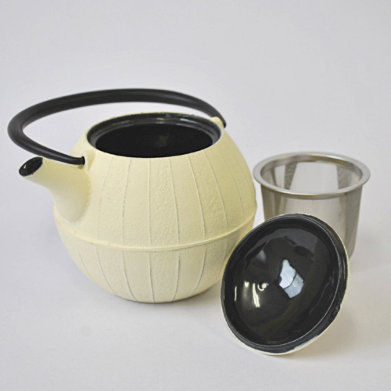 茶具 茶壺 胡桃 0.5L 象牙白 南部鐵器 金屬工藝品