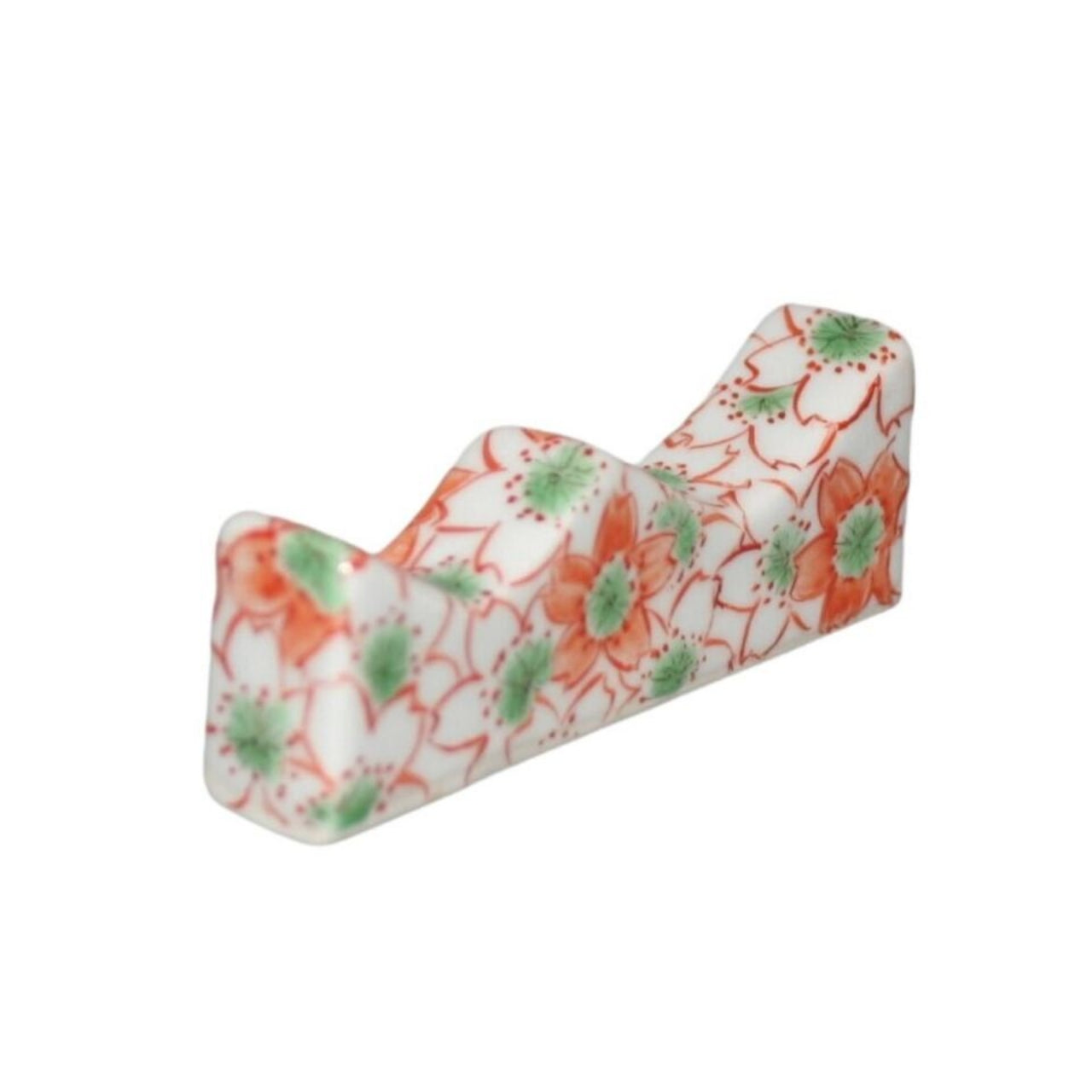 書道用品 「桜詰文様筆筒 桜文様筆架 セット 手描き」 九谷美陶園 寺前瑛生 九谷焼 陶磁器