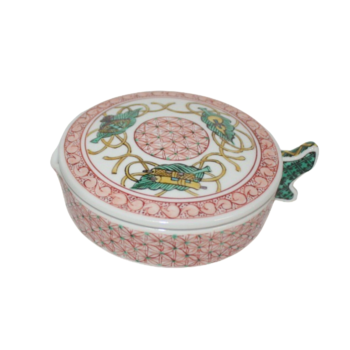 書道用品 「赤絵宝文様墨池 手描き」 九谷美陶園 寺前瑛生 九谷焼 書道用品 「赤絵宝文様墨池 手描き」 九谷美陶園 寺前瑛生 九谷焼