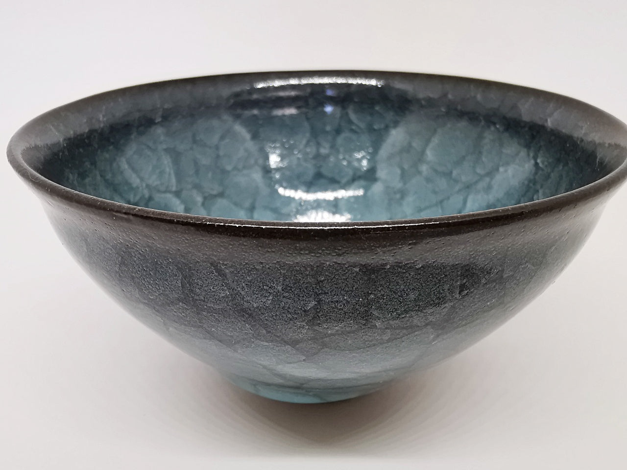 茶道用品 翠青瓷抹茶碗 大 今泉毅 天目 陶瓷器