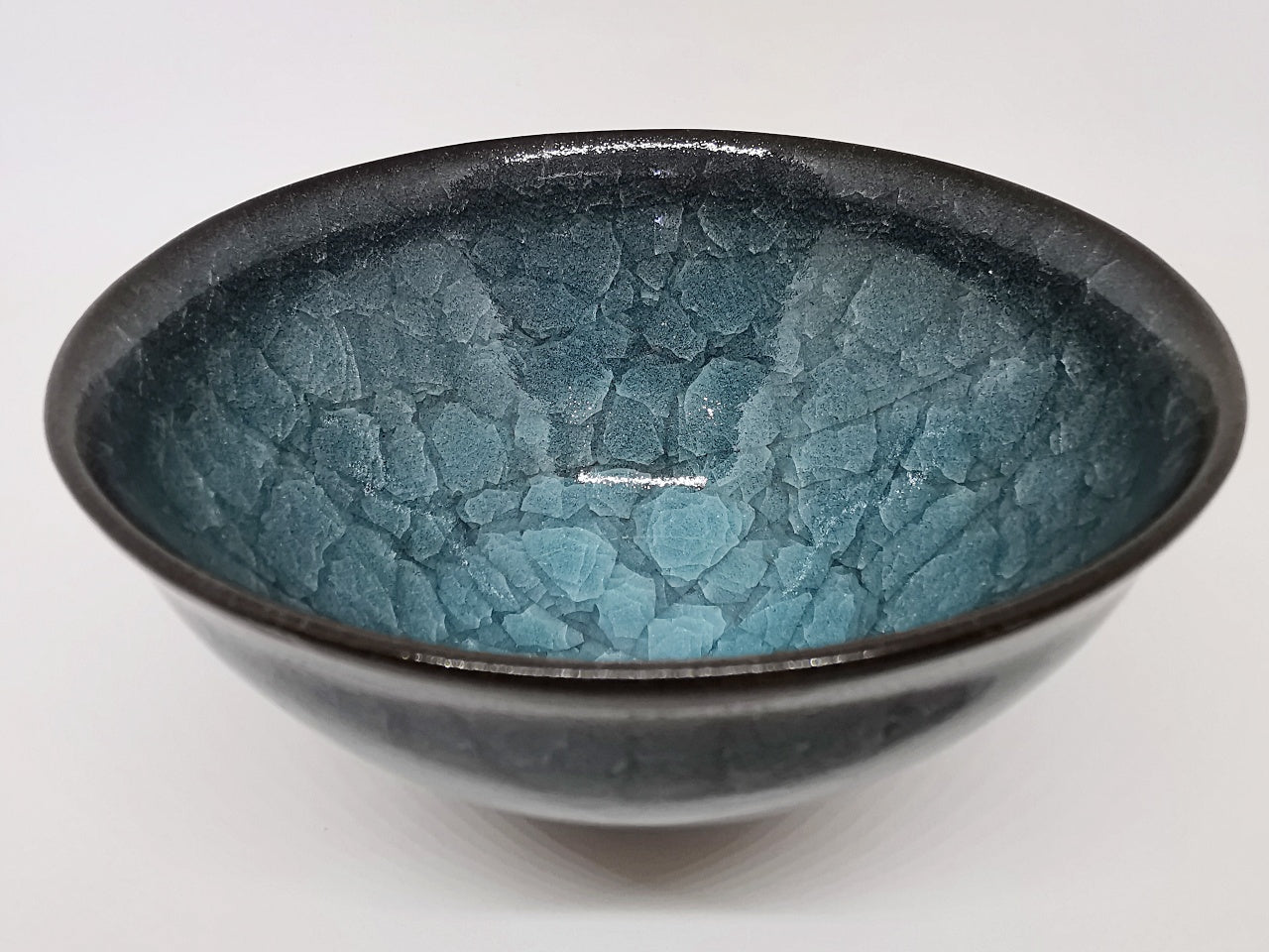 茶道用品 翠青瓷抹茶碗 大 今泉毅 天目 陶瓷器