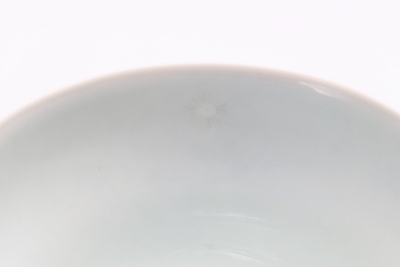 咖啡用品 咖啡杯碟 薄墨墨弹 梅纹 十四代今右卫门 有田烧 陶瓷器