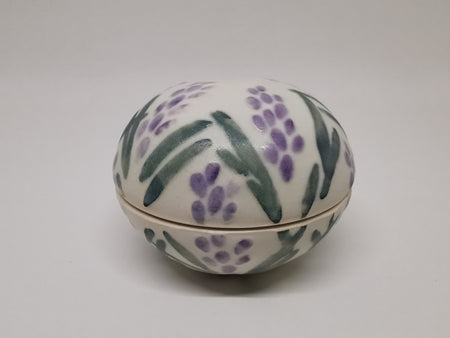 Storage, Lid box Lavender - Aikawa Kurumi, Contemporary Ceramics