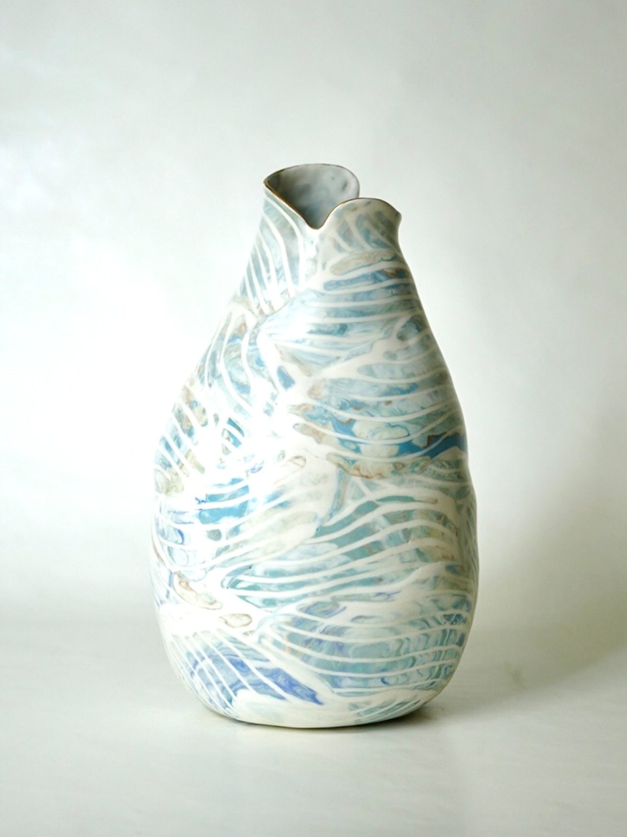 Flower vessel, Grain of Sea, Flower vase A - Yamada Kayo, Contemporary Ceramics