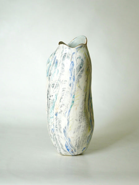 Flower vessel, Grain of Sea, Flower vase A - Yamada Kayo, Contemporary Ceramics