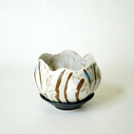 Flower vessel, Bowl of Sea, Flower pot A - Yamada Kayo, Contemporary Ceramics