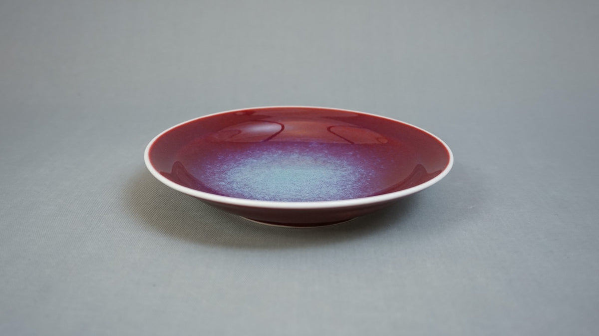 カフェ用品 「珈琲碗 辰砂」 桐箱付 真右ェ門窯 有田焼 陶磁器