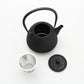 Tea supplies, Kyusu teapot, Nambu shape, Arare, 0.4L Black - Nambu ironware, Metalwork