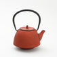 Tea supplies, Kyusu teapot, Nambu shape, Arare, 0.4L Red - Nambu ironware, Metalwork