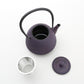 Tea supplies, Kyusu teapot, Nambu shape, Arare, 0.4L Purple - Nambu ironware, Metalwork