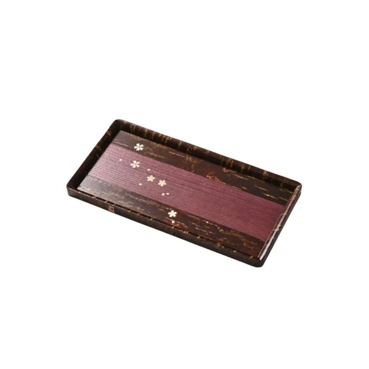 Table accessories, Roman tray, Small - Akita cherry bark work, Wood cr ...