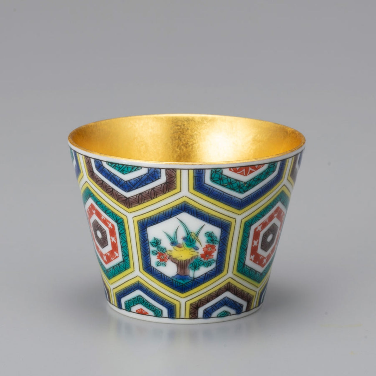 Drinkware, Cup, Old Kutani - Kutani ware, Kanazawa gold leaf