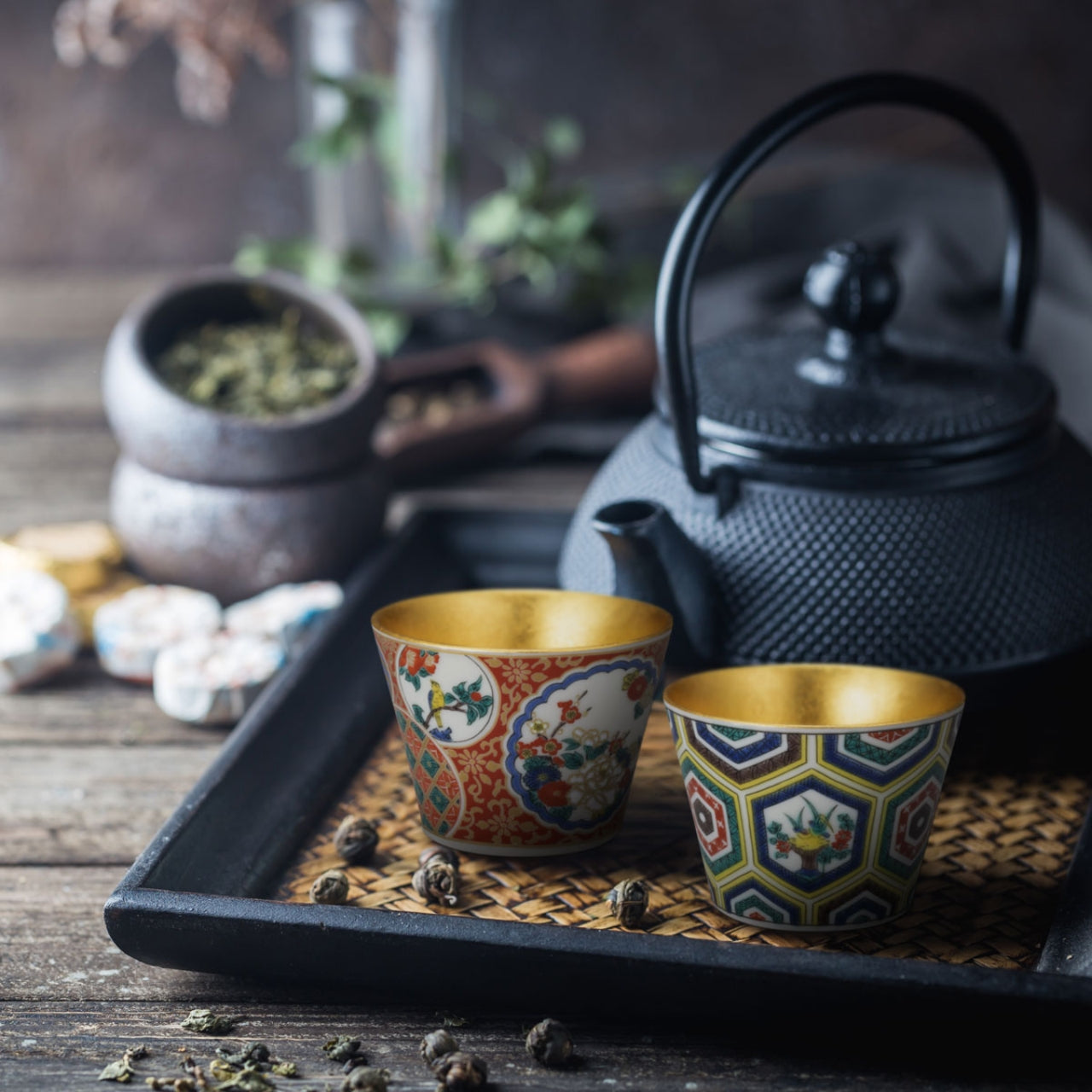 Drinkware, Cup, Old Kutani - Kutani ware, Kanazawa gold leaf