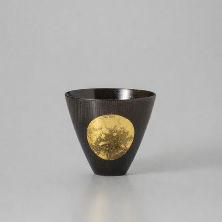 Drinkware, Cup, Misty moon, Small, Lacquered - Kanazawa gold leaf