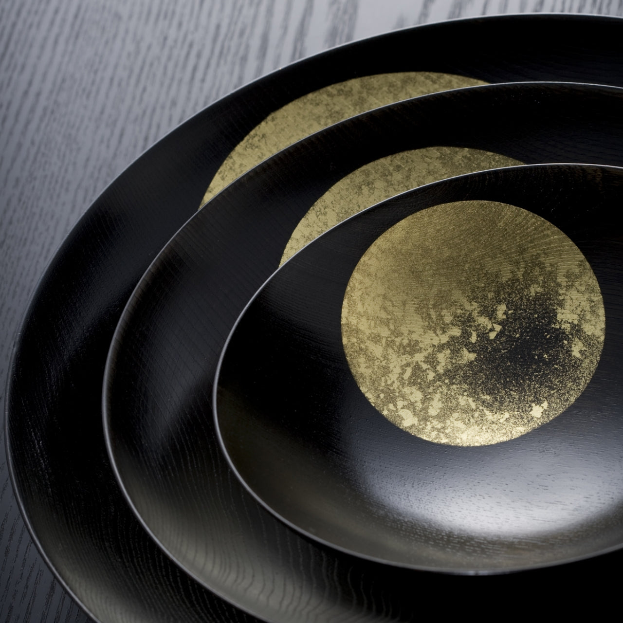 食器 「おぼろ月 ボウル 10寸」漆塗り 金沢箔