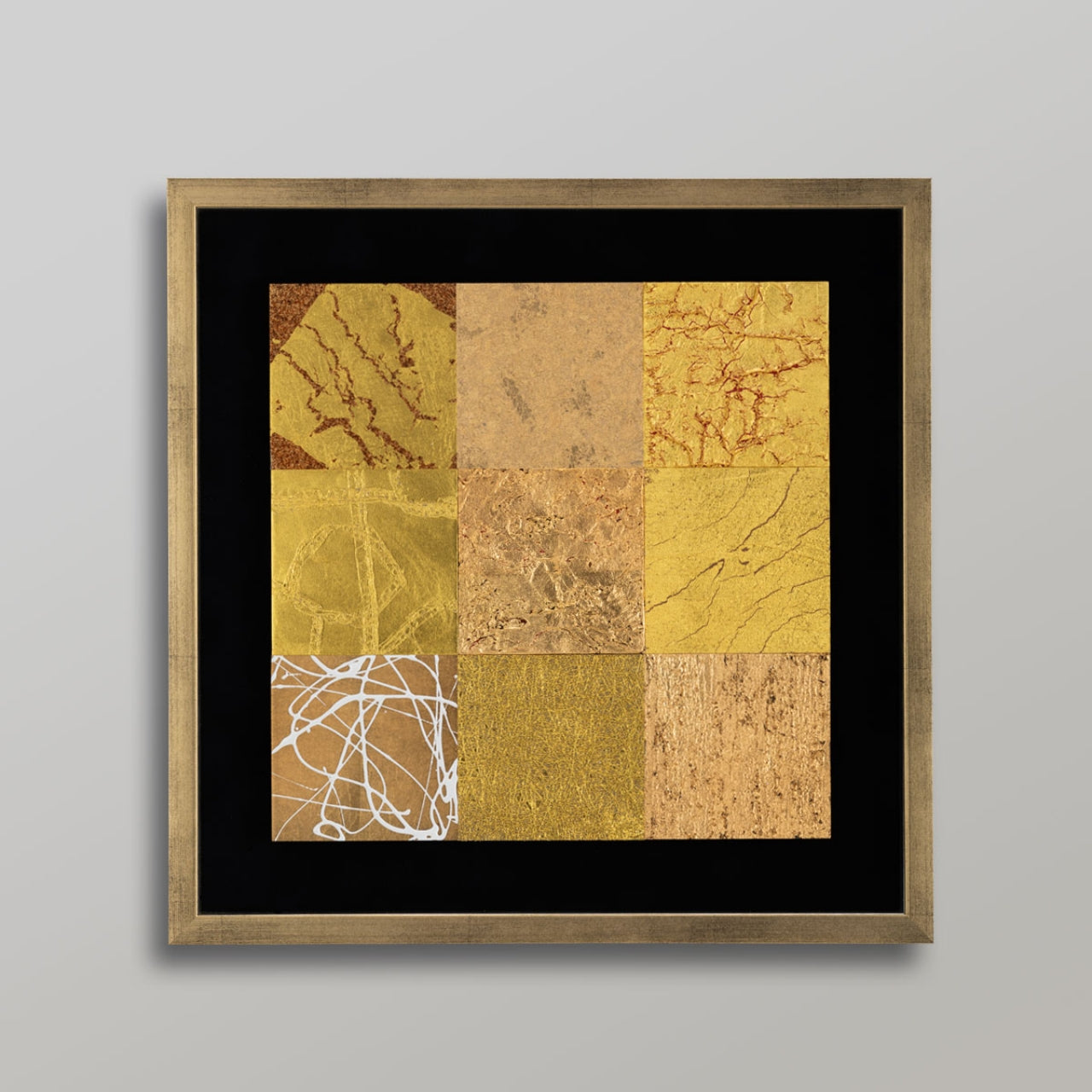 Ornament, LUXE GOLD, Gold/Medium, Art panel - Kanazawa gold leaf