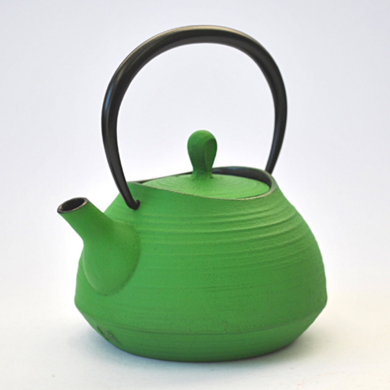 Tea supplies, Tea pot, Brush mark, 0.4L, Green - Nambu ironware, Metalwork