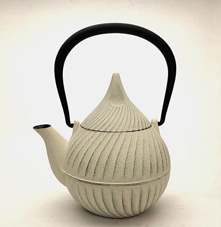 Tea supplies, Tea pot, Tsubomi, 0.4L, Premium Ivory - Nambu ironware, Metalwork, Designed by Yoshitaka Nakamura