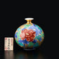 花器 迷你花瓶 金彩牡丹圖 金龍窯 江口天童 有田燒 陶瓷器