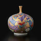 Flower vessel, Vase, Long-necked, Gold painting, Noshi  - Kinryu-kiln, Tendo Eguchi, Arita ware, Ceramics