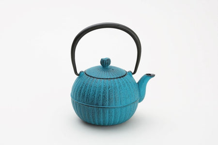 Tea supplies, Kyusu teapot, Yuzukiku, 0.4L Blue - Nambu ironware, Metalwork