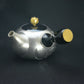 茶具 纯银莲花雕花茶壶 泉健一郎 东京银器 金属工艺品