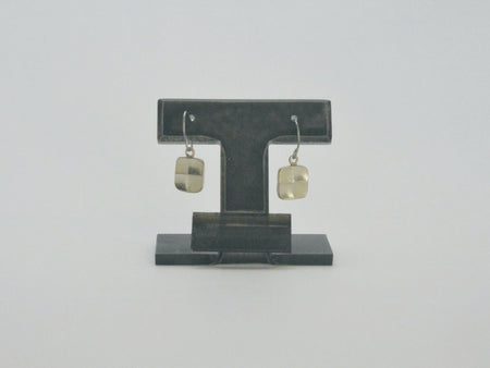 Jewelry, Checkered two-tiered Earrings - Kenichiro Izumi, Tokyo silverware, Metalwork