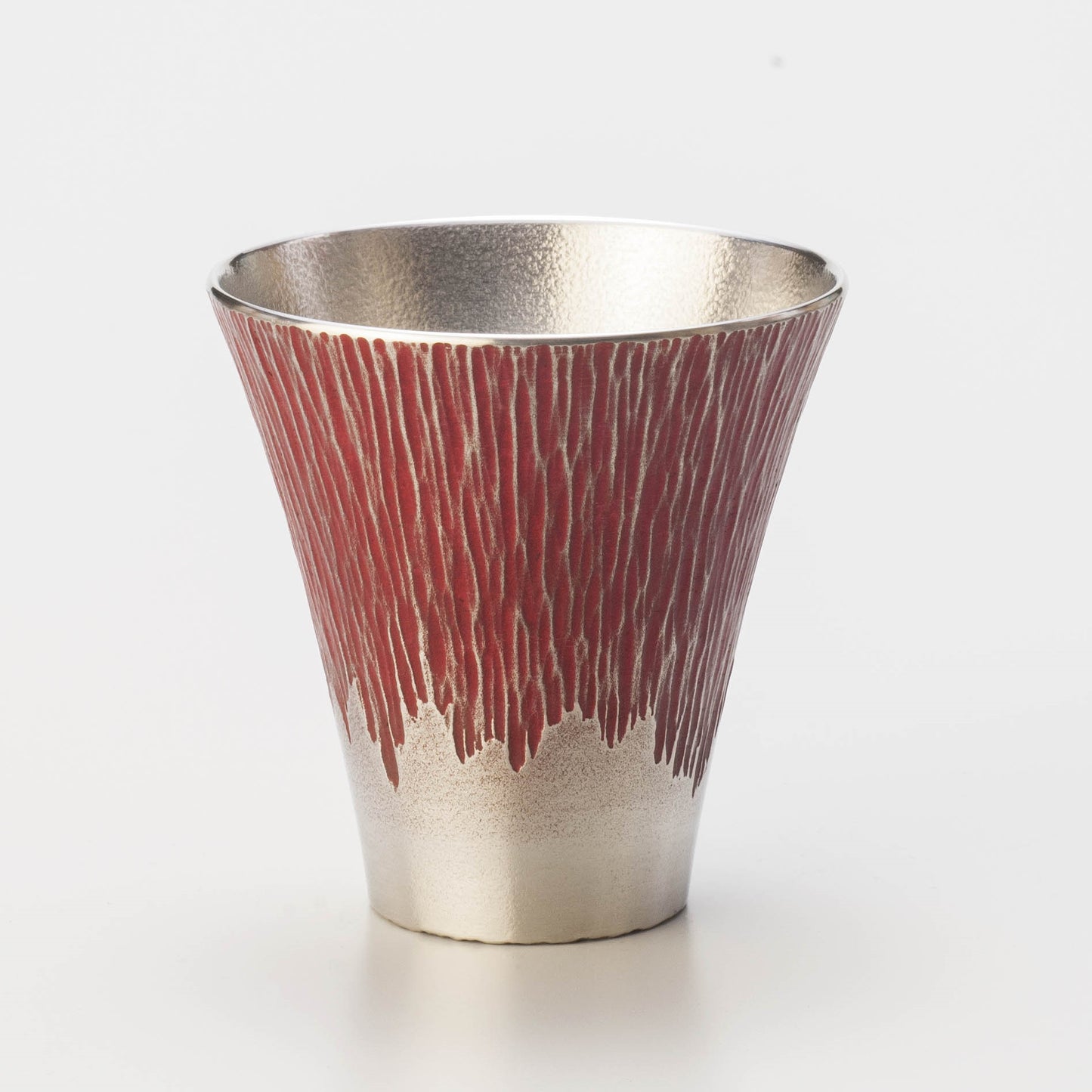 Drinkware, Tumbler Mt. Fuji, Small, Red - Osaka naniwa pewterware, Metalwork