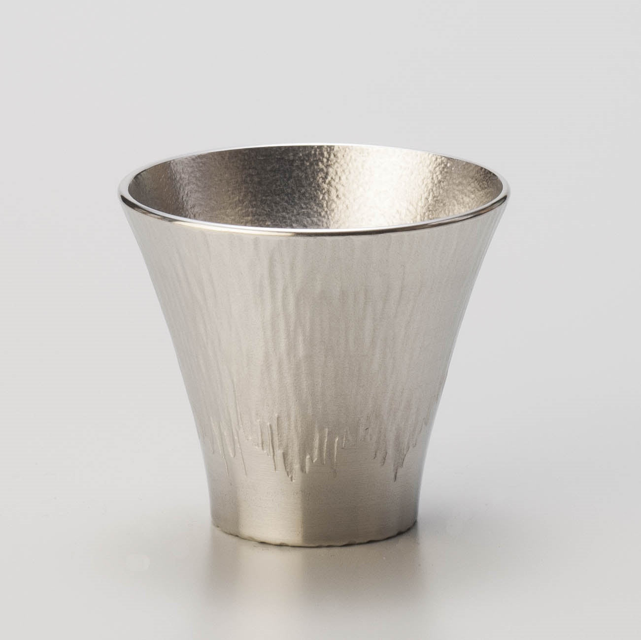 酒器 富士山清酒杯 白色 大阪浪华锡器 金属工艺品