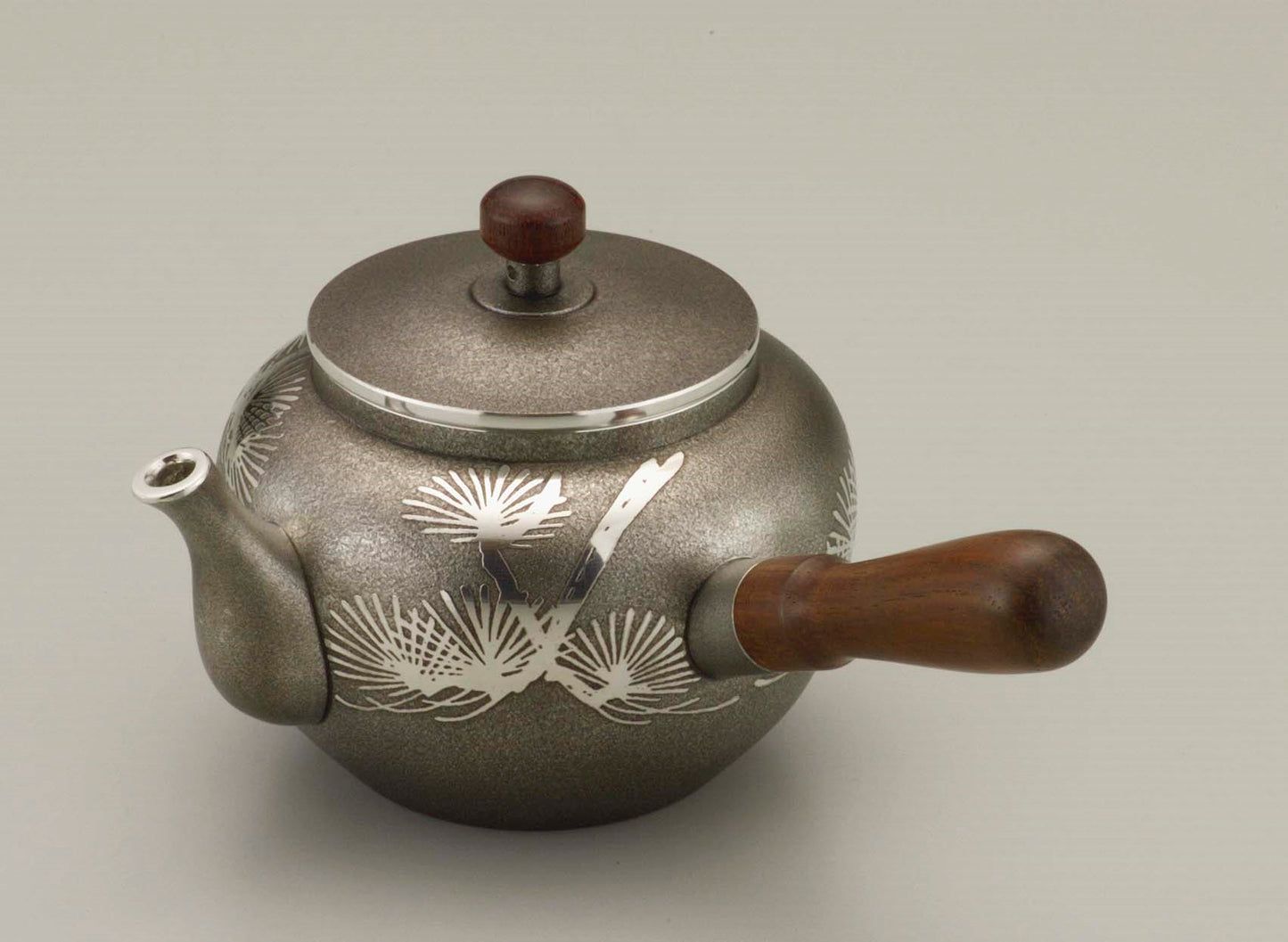 Tea supplies, Kyusu teapot Ibushi, Handle on side - Osaka naniwa pewterware, Metalwork