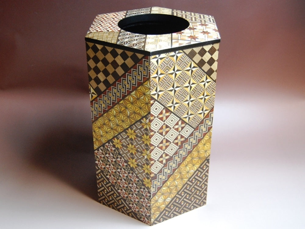 Household goods, Hexagonal dustbox, Small parquet pattern - Hakone woo ...