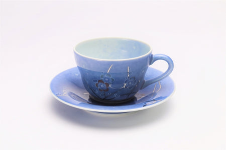 Cafe supplies, Coffee cup, Fukizumi Sumi-hajiki, Plum blossom - Imaizumi Imaemon XIV, Arita ware, Ceramics