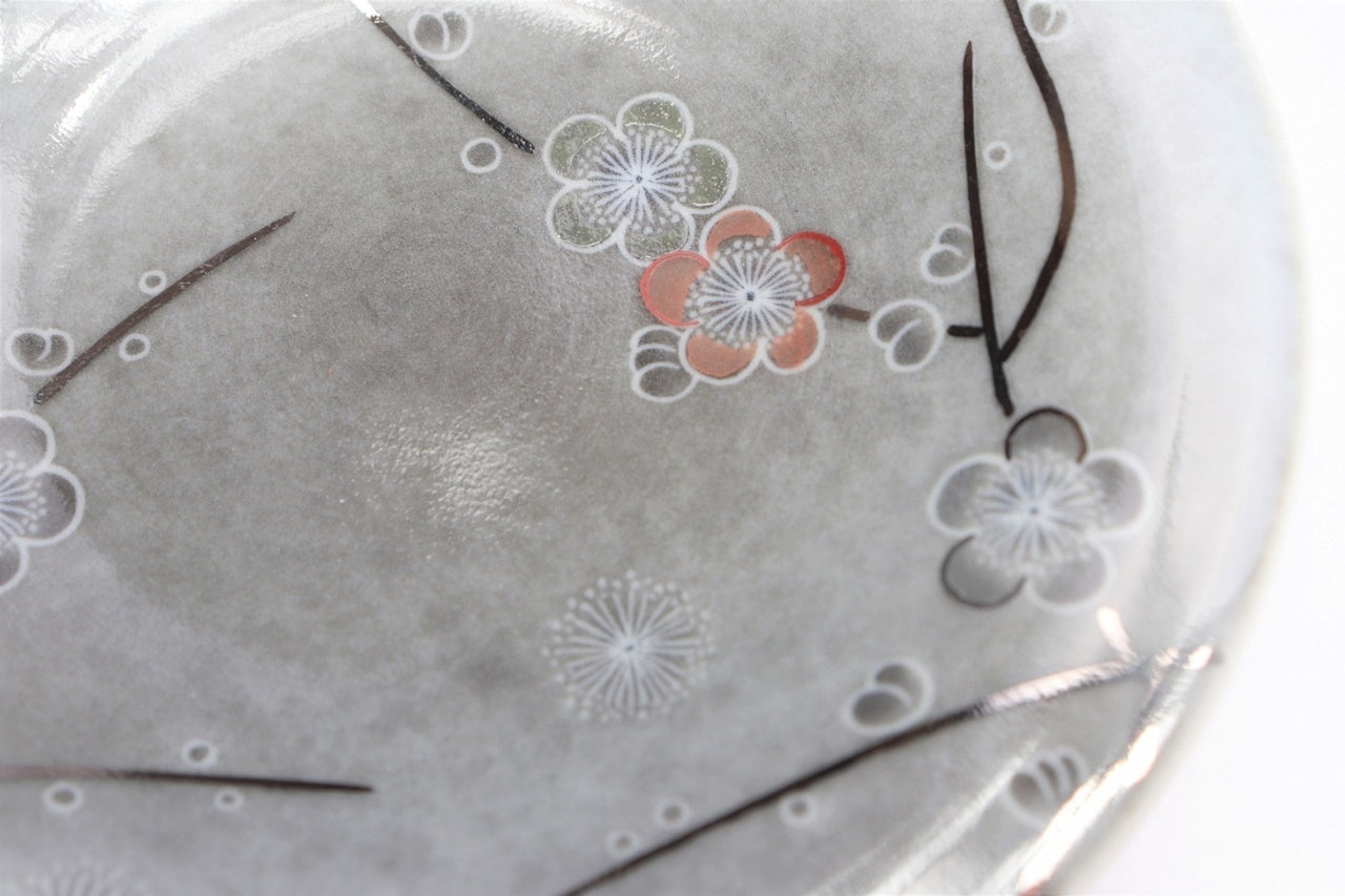 Cafe supplies, Coffee cup, Light ink color Sumi-hajiki, Plum blossom - Imaizumi Imaemon XIV, Arita ware, Ceramics