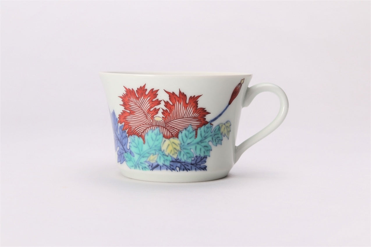 Tea supplies, Tea cup, Poppy - Imaemon-kiln, Arita ware, Ceramics