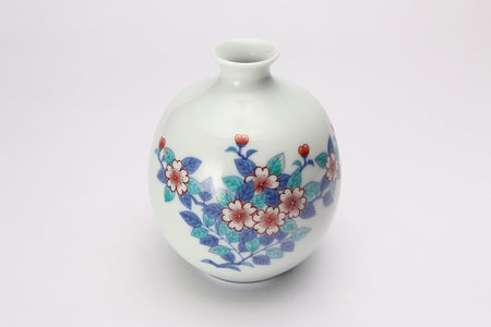 Flower vessel, Vase, Cherry blossom - Imaemon-kiln, Arita ware, Ceramics