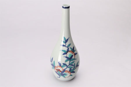 Flower vessel, Vase, Pomegranate - Imaemon-kiln, Arita ware, Ceramics