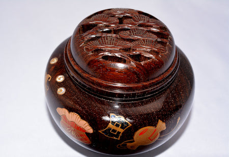 Ornament, Incense burner, Tropical wood, Various lucky charm, Maki-e - Sanao Matsuda, Echizen lacquerware