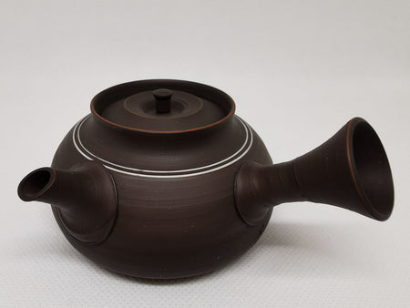 茶具 黑象嵌茶壶 村越风月 常滑烧 陶瓷器