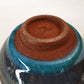 Drinkware, Large sake cup, Blue colored, Tenmoku, Shallow type - Toshinori Munakata, Aizuhongo ware, Ceramics