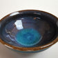 Drinkware, Large sake cup, Blue colored, Tenmoku, Shallow type - Toshinori Munakata, Aizuhongo ware, Ceramics