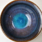 Drinkware, Large sake cup, Blue colored, Tenmoku, Shallow type - Toshinori Munakata, Aizuhongo ware, Ceramics