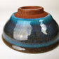 Drinkware, Large sake cup, Blue colored, Tenmoku, Shallow type - Toshinori Munakata, Aizuhongo ware, Ceramics