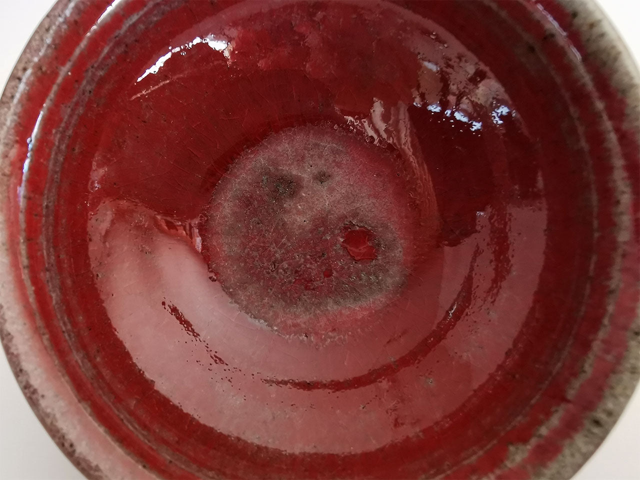 Drinkware, Large sake cup, Red colored, Tenmoku, Shallow type - Toshinori Munakata, Aizuhongo ware, Ceramics