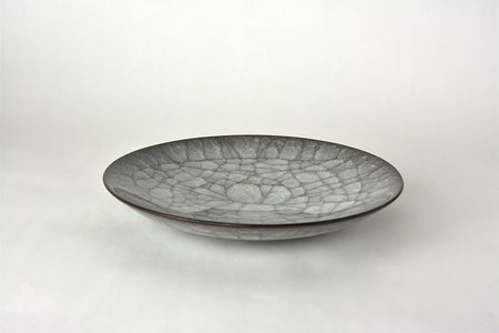 Table ware, Plate, Ice cracks pattern B - Takeshi Imaizumi, Tenmoku, Ceramics