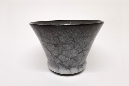 Drinkware, Sake cup, Ice cracks pattern, Deep type B - Takeshi Imaizumi, Tenmoku, Ceramics