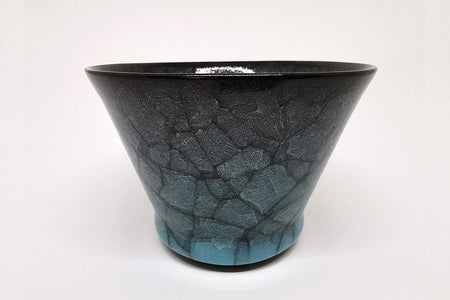 Drinkware, Sake cup, Blue celadon, Deep type - Takeshi Imaizumi, Tenmoku, Ceramics