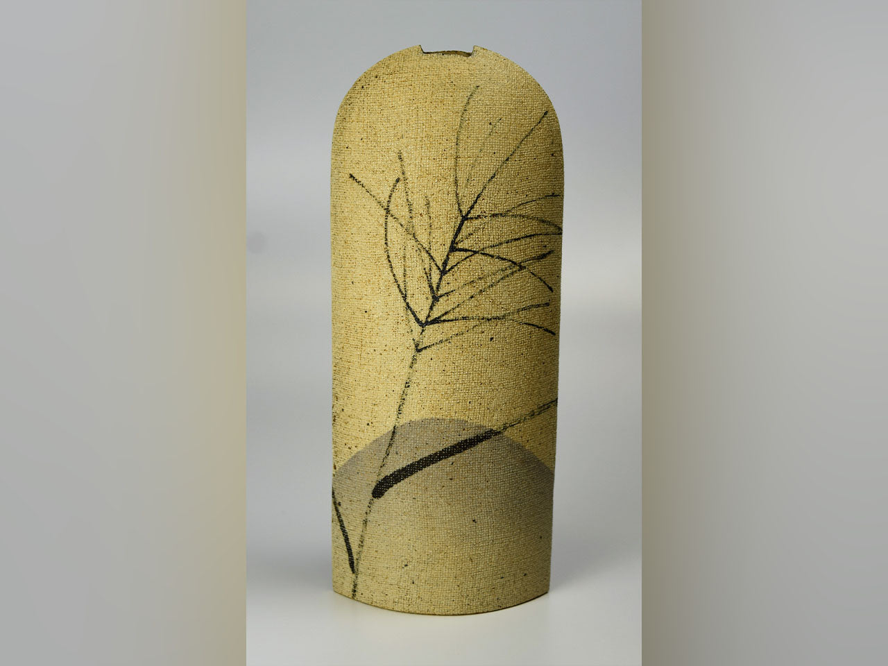 Flower vessel, Vase, Cloth pattern, Awn - Motohiko Ito, Kasama ware, Ceramics