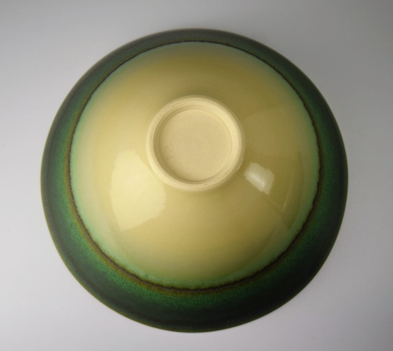 Tableware, Green coloring bowl, Cedar shape - Hideki Inoue, Kasama ware, Ceramics