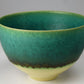 Tableware, Green coloring bowl, Round shape - Hideki Inoue, Kasama ware, Ceramics