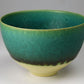 Tableware, Green coloring bowl, Round shape - Hideki Inoue, Kasama ware, Ceramics